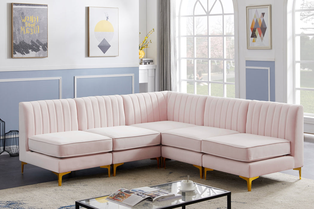 Alina - 5 Piece Armless Sectional - Simple Home Plus