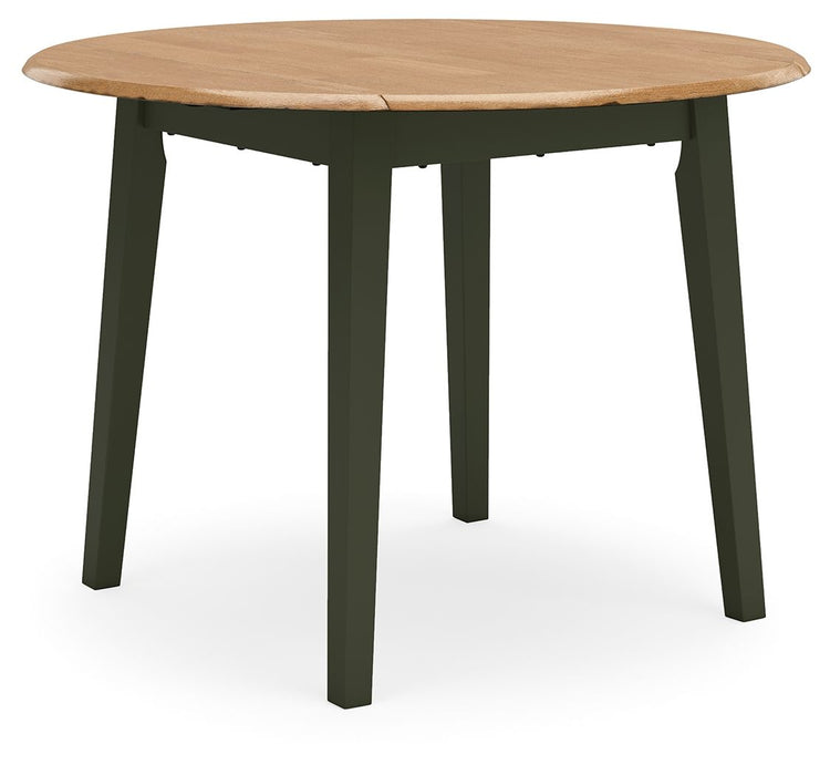 Gesthaven - Round Dining Room Drop Leaf Table Set - Simple Home Plus