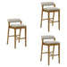 Landyn - 26" Amber Glow Counter Height Rubberwood Barstool - Simple Home Plus