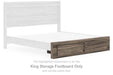 Elbrim - King Storage Footboard - Brown - Simple Home Plus