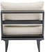 Maldives - Water Resistant Outdoor Patio Armless Chair With Gray Frame - Simple Home Plus
