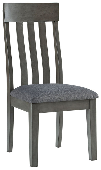 Hallanden - Black / Gray - Dining UPH Side Chair (Set of 2) - Simple Home Plus