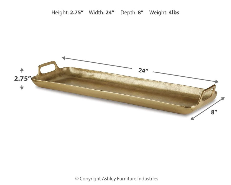 Posy - Tray - Gold Finish AS-IS