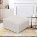 Arc - Boucle Fabric Ottoman - Simple Home Plus