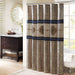 Donovan - Embroidered Shower Curtain - Navy - Simple Home Plus