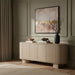 Caldra - Oak Veneer And Solid Wood Sideboard / Buffet - Simple Home Plus