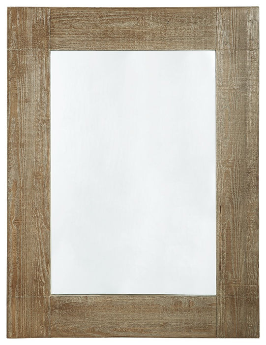 Waltleigh - Distressed Brown - Accent Mirror - Simple Home Plus