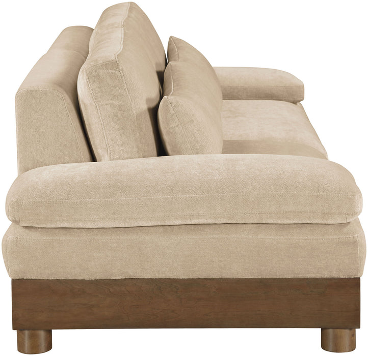 Turin - Chenille Fabric Upholstered Modular Sectional - Beige - Simple Home Plus