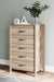 Battelle - Tan - Five Drawer Chest - Simple Home Plus