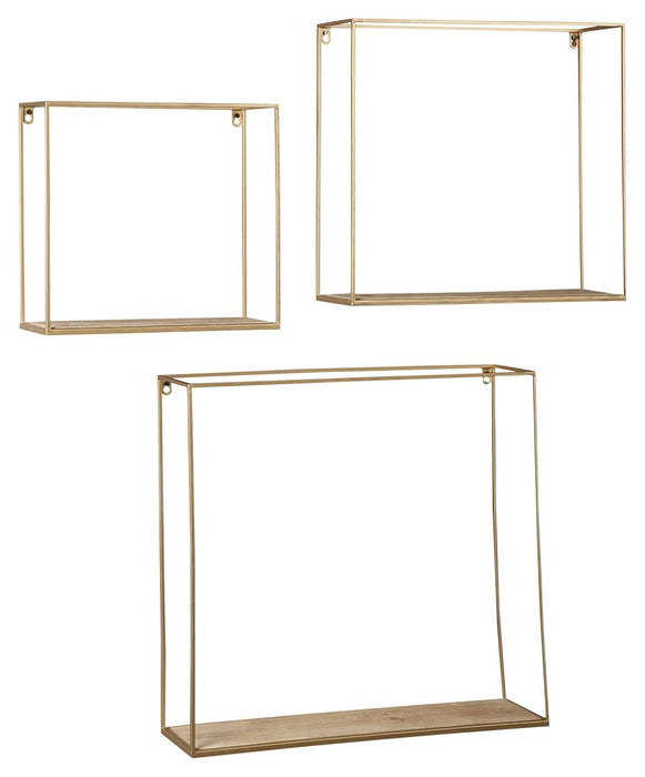 Wall Shelf Set (Set of 3) Natu