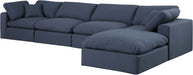 Comfy - 5 Piece Linen Modular Sectional With Chaise - Simple Home Plus