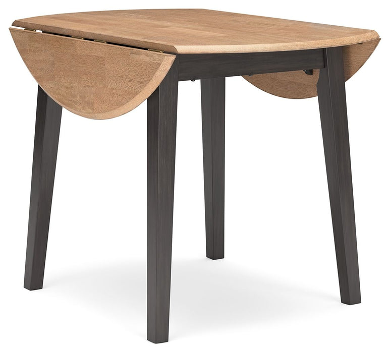 Gesthaven - Round Dining Room Drop Leaf Table Set - Simple Home Plus