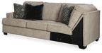 Bovarian - LAF Sofa w/Corner Wedge - Stone - Simple Home Plus
