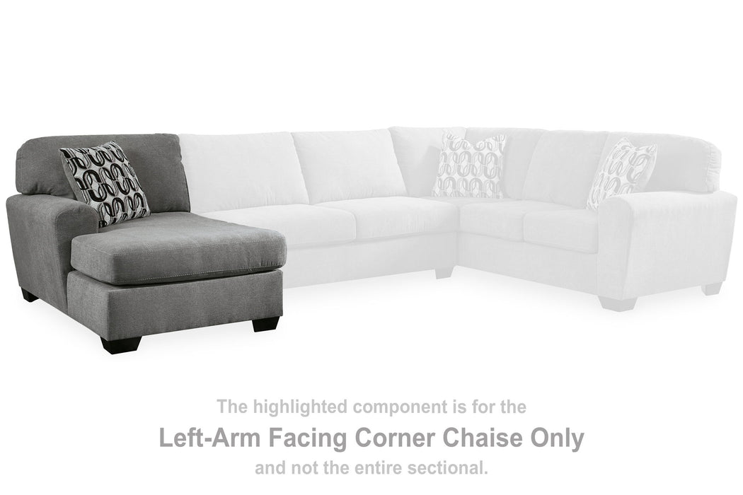 Birkdale Court - Laf Corner Chaise - Gray - Simple Home Plus