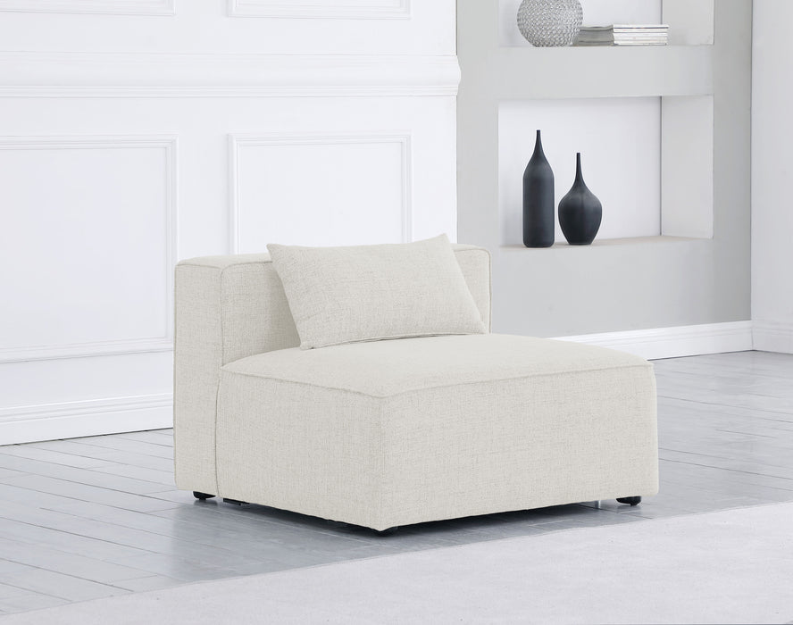 Cube - Linen Armless Chair - Simple Home Plus