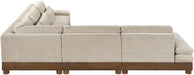 Turin - Chenille Fabric Upholstered Modular Sectional - Taupe - Simple Home Plus