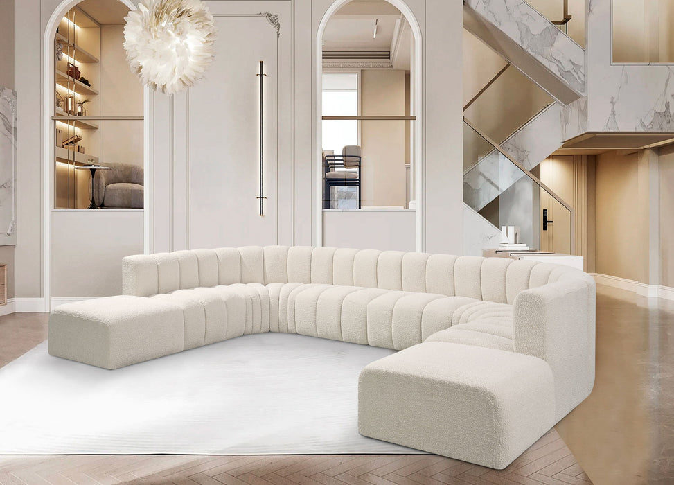 Arc - Boucle Fabric Modular Sectional - Simple Home Plus