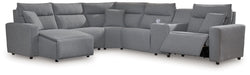 ModMax II - Salt And Pepper - Reclining Sectional - Simple Home Plus