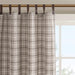 Anaheim - Plaid Tab Top Panel - Brown - Simple Home Plus