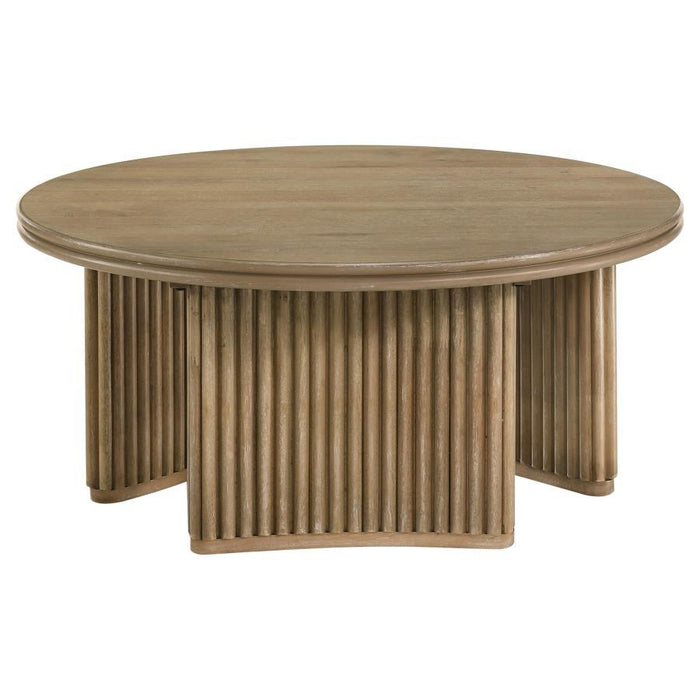 Adina - Round Wood Table - Simple Home Plus