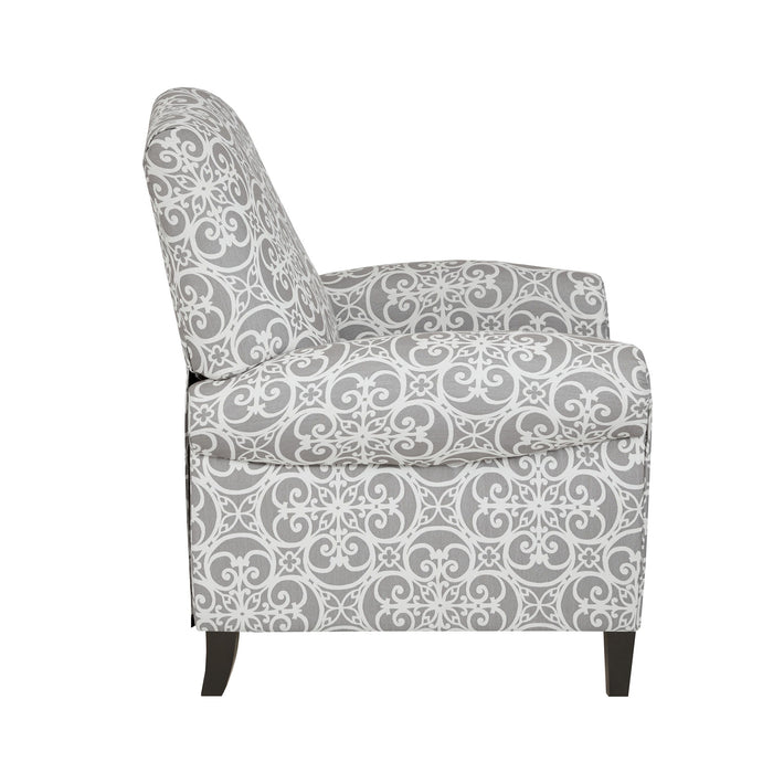 Kirby - Push Back Recliner - Gray - Simple Home Plus
