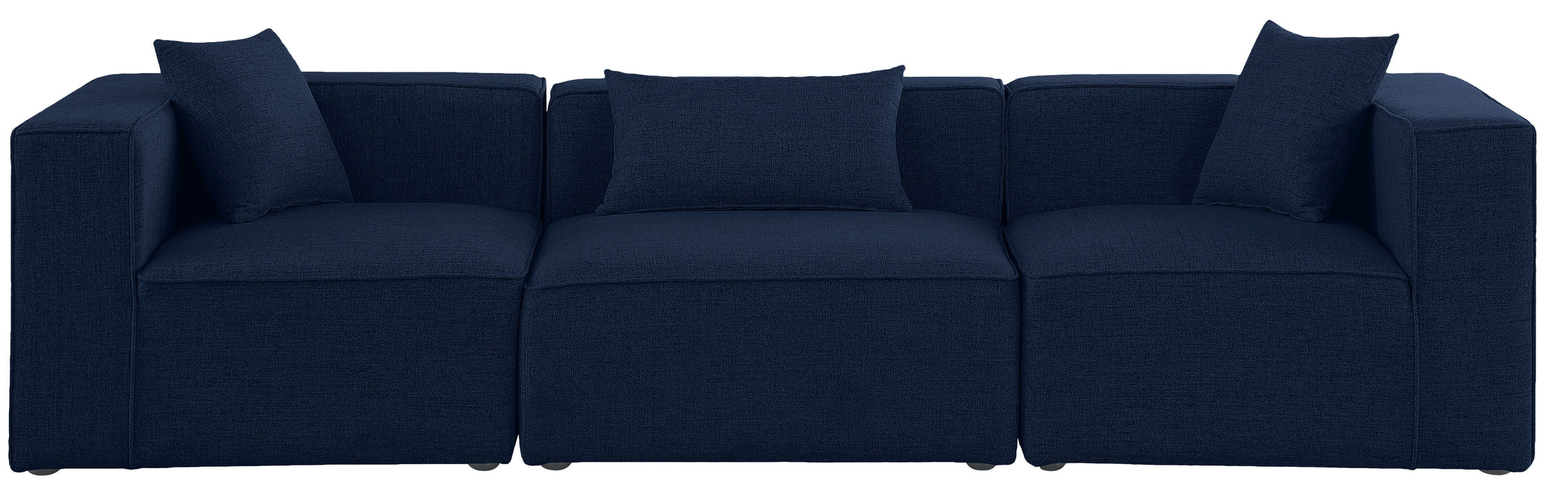 Cube - Linen Modular 3 Seat Sofa - Simple Home Plus