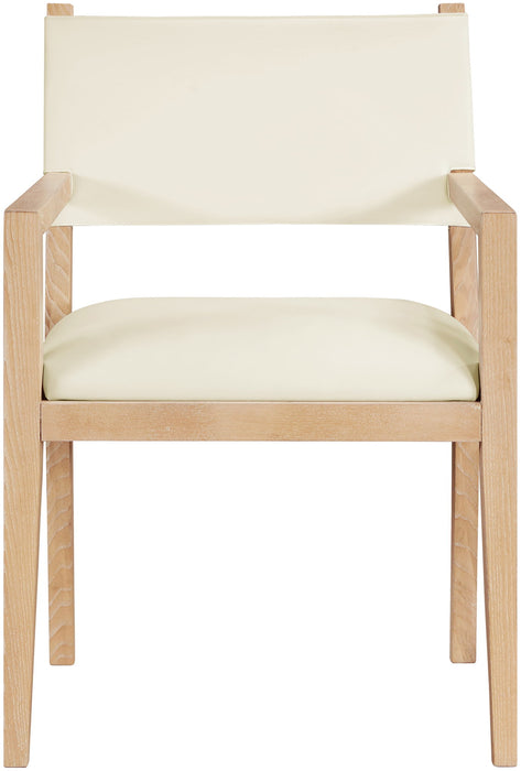 Avon - Vegan Leather Dining Arm Chair - Simple Home Plus