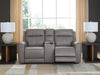 5Z-Comfort - Relaxation - Power Reclining Loveseat with Console / Adj Headrest - Simple Home Plus