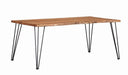 Sherman - Live Edge Dining Table - Natural Acacia - Simple Home Plus