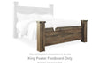 Trinell - King Poster Footboard - Brown - Simple Home Plus