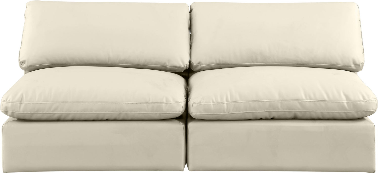 Comfy - Faux Leather Modular Armless Sofa 2 Seats - Simple Home Plus