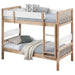 Dakota - Wood Twin Over Twin Bunk Bed - Natural - Simple Home Plus