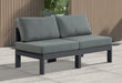 Nizuc - Outdoor Patio 2 Seat Armless Modular Sofa With Gray Frame - Simple Home Plus