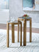 Jossor - Light Brown - Accent Table Set (Set of 2) - Simple Home Plus