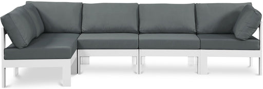 Nizuc - Outdoor Patio 4 Piece Modular Sectional With White Frame - Simple Home Plus