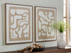 Waldett - Beige / White - Wall Art Set (Set of 2) - Simple Home Plus