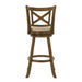 Kodi - Modern Farmhouse Swivel Wood Bar Height Kitchen Bar Stool - Simple Home Plus