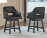 Tallenger - Upholstered Swivel Barstool (Set of 2) - Simple Home Plus