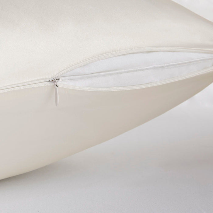 Silk - Single Pillowcase - Ivory - Simple Home Plus