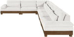Turin - Chenille Fabric Upholstered Modular Sectional - Cream - Simple Home Plus