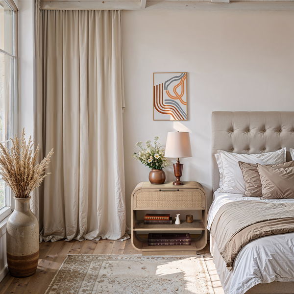 Windsor - Rubberwood Night Stand - Natural