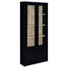 Hawthorne - 4-Shelf Glass Door Tall Cabinet With Drawers - Simple Home Plus