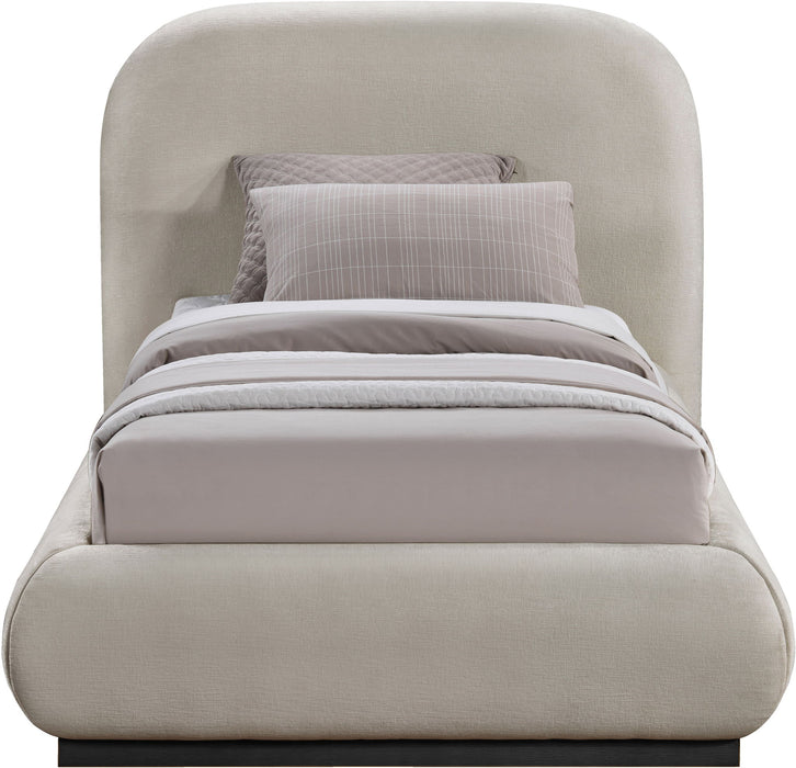 Vaughn - Chenille Bed With Black Base - Simple Home Plus
