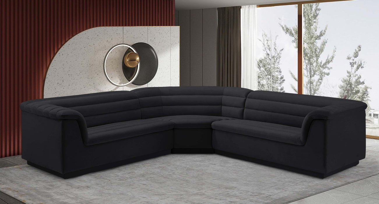 Cascade - Velvet Modular Sectional - Simple Home Plus