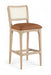 Atrium - Upholstered Bar Stool (Set of 2) - Brushed Natural Frame - Simple Home Plus