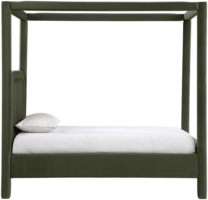 Salina - Velvet Upholstered Bed - Simple Home Plus