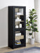 Denison - 67" 2-Door Media Tower Storage Cabinet - Black - Simple Home Plus