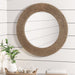Cove - Round Jute Mirror - Brown - Simple Home Plus