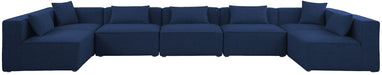 Cube - Linen 7 Piece Modular U-Shaped Sectional - Simple Home Plus