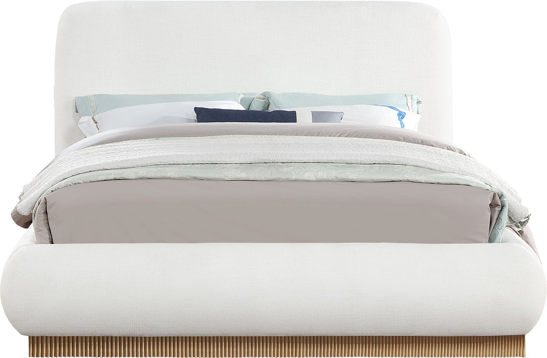 Rigby - Linen Bed With Natural Base - Simple Home Plus